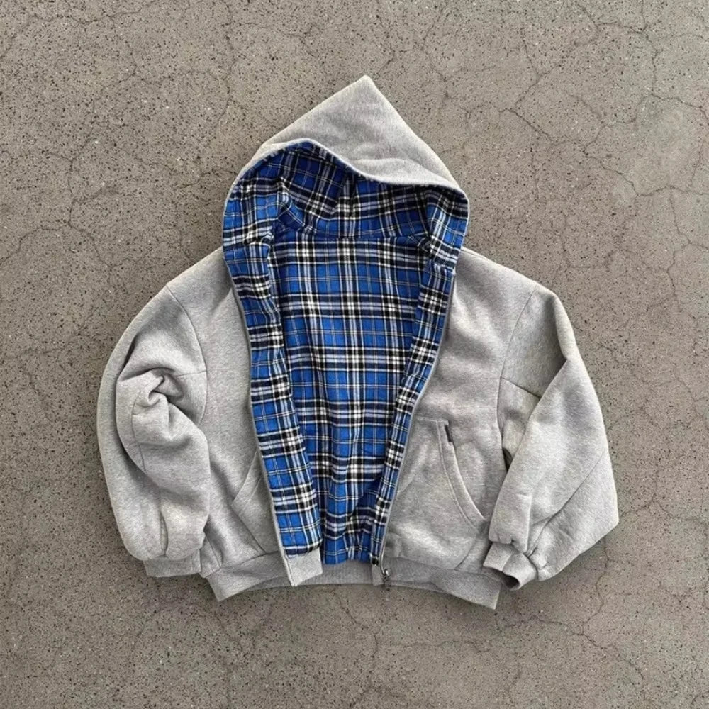 Y2K Style Reversible Hoodie